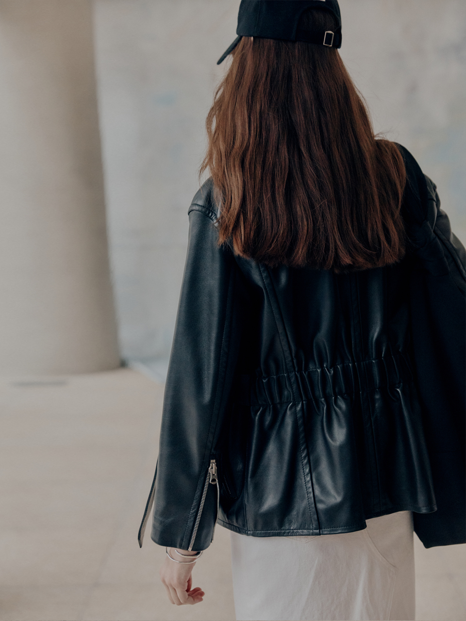 [아이유,김희선,장나라,문별,소연,설인아,한지현 착용][SIGNATURE] MATISSE Lambs Leather Rider Jacket_Black