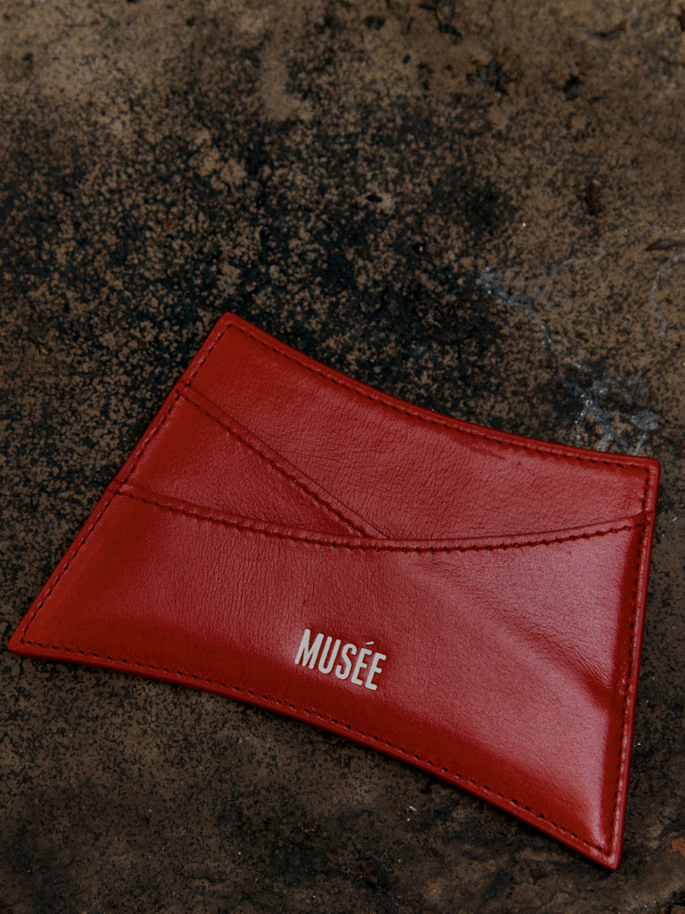KLIMT Curved Silhouette Card Wallet_Red